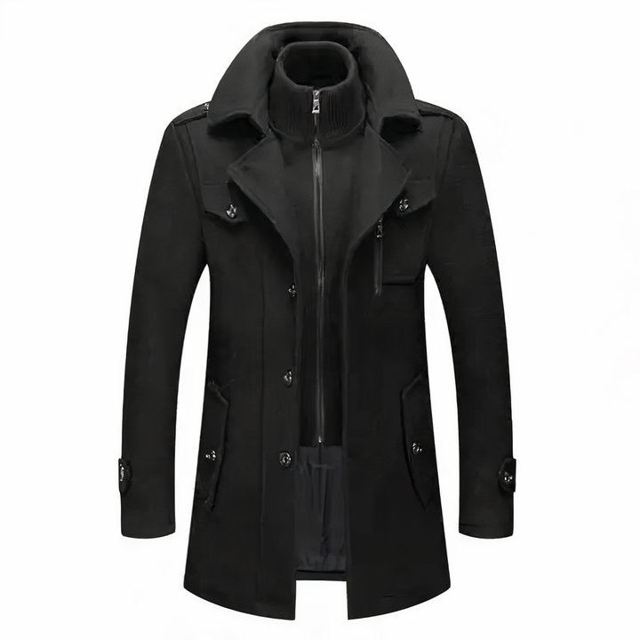 Fashionable men's jacket with double layers - Milan