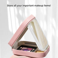 Kompakt oplyst make-up organizer til rejser - Liora