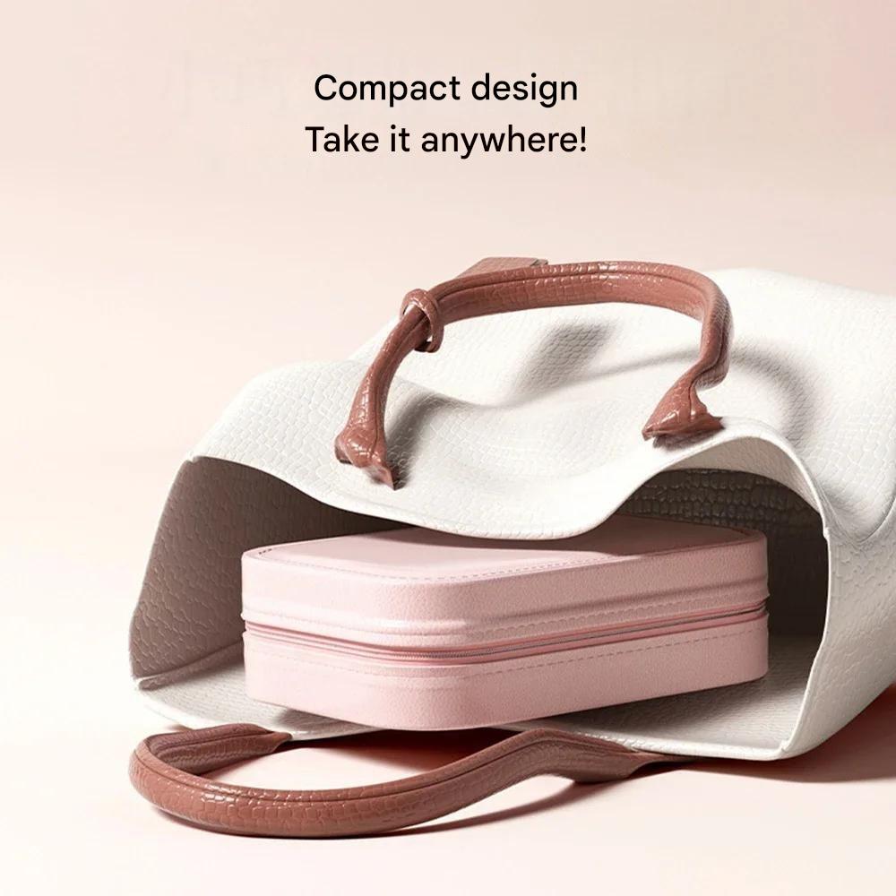 Kompakt oplyst make-up organizer til rejser - Liora