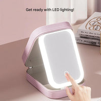 Kompakt oplyst make-up organizer til rejser - Liora