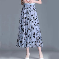 Trendy Mesh Midi-Rock - Fiona