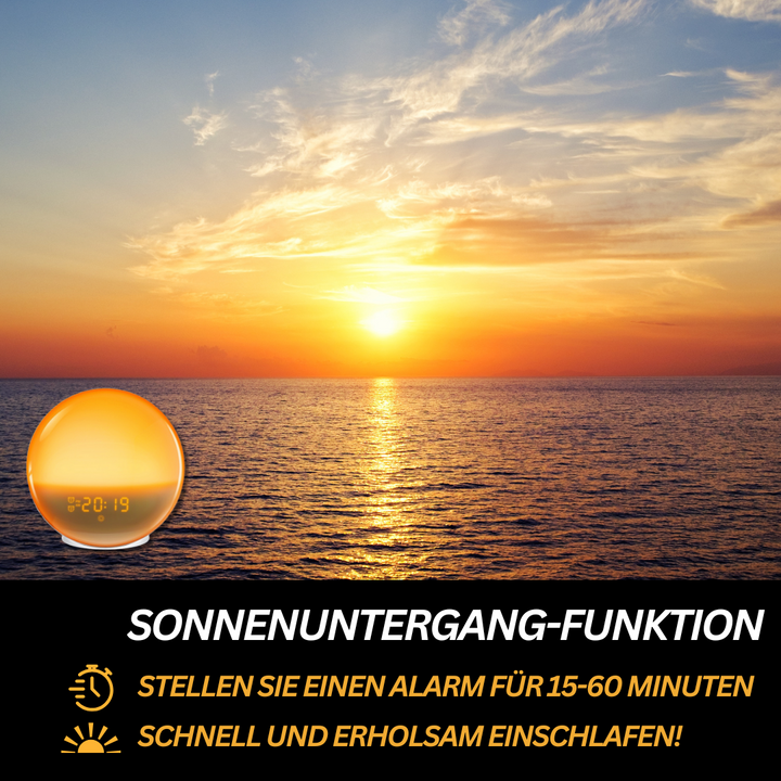 Natural Radio Alarm Clock with Wake-up Light - GlowRise