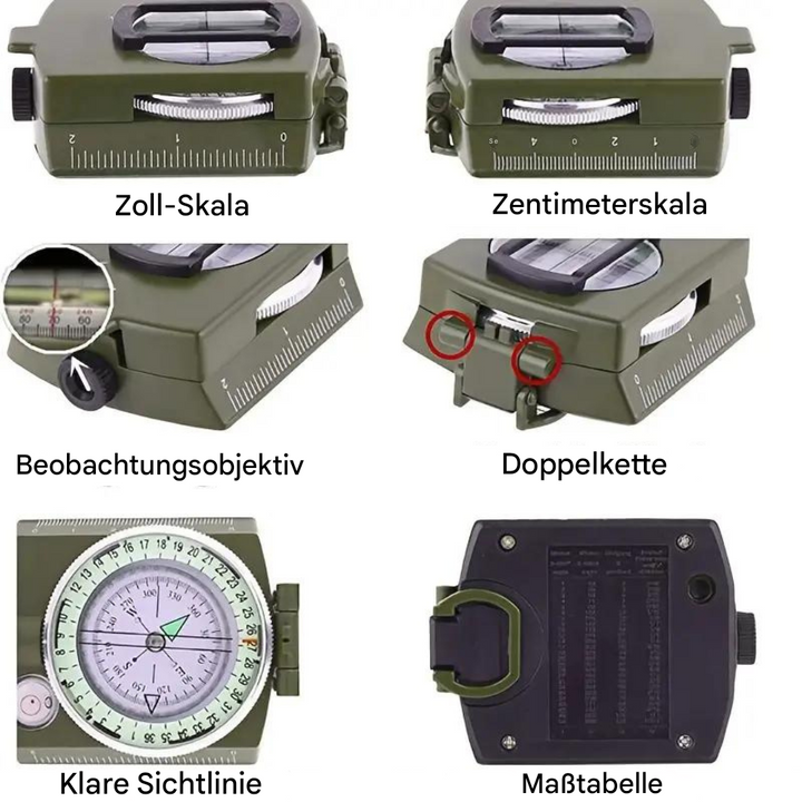 Professionelles Kompass - TrailGuide