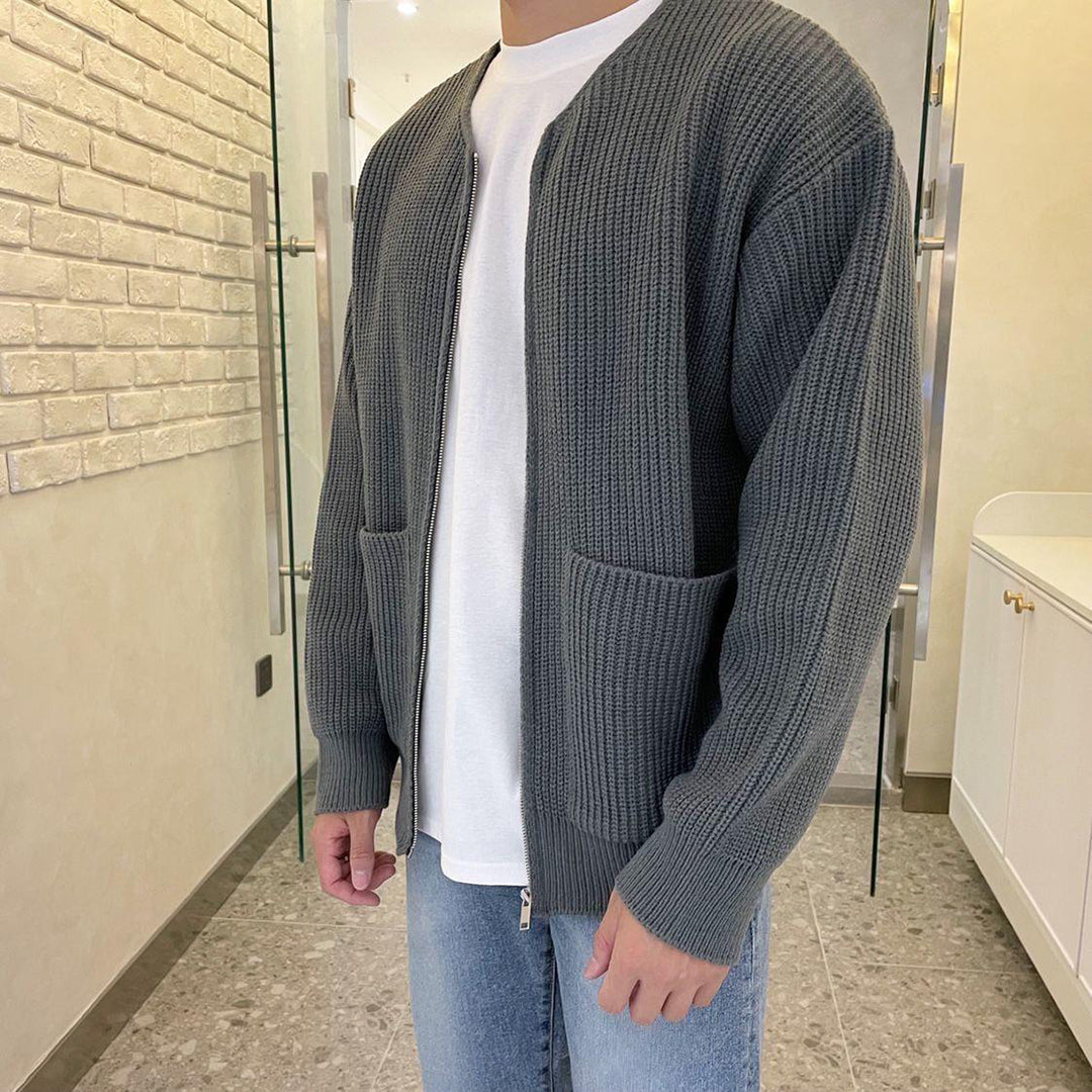 Trendy herrevest med glidelås - Lorenzo