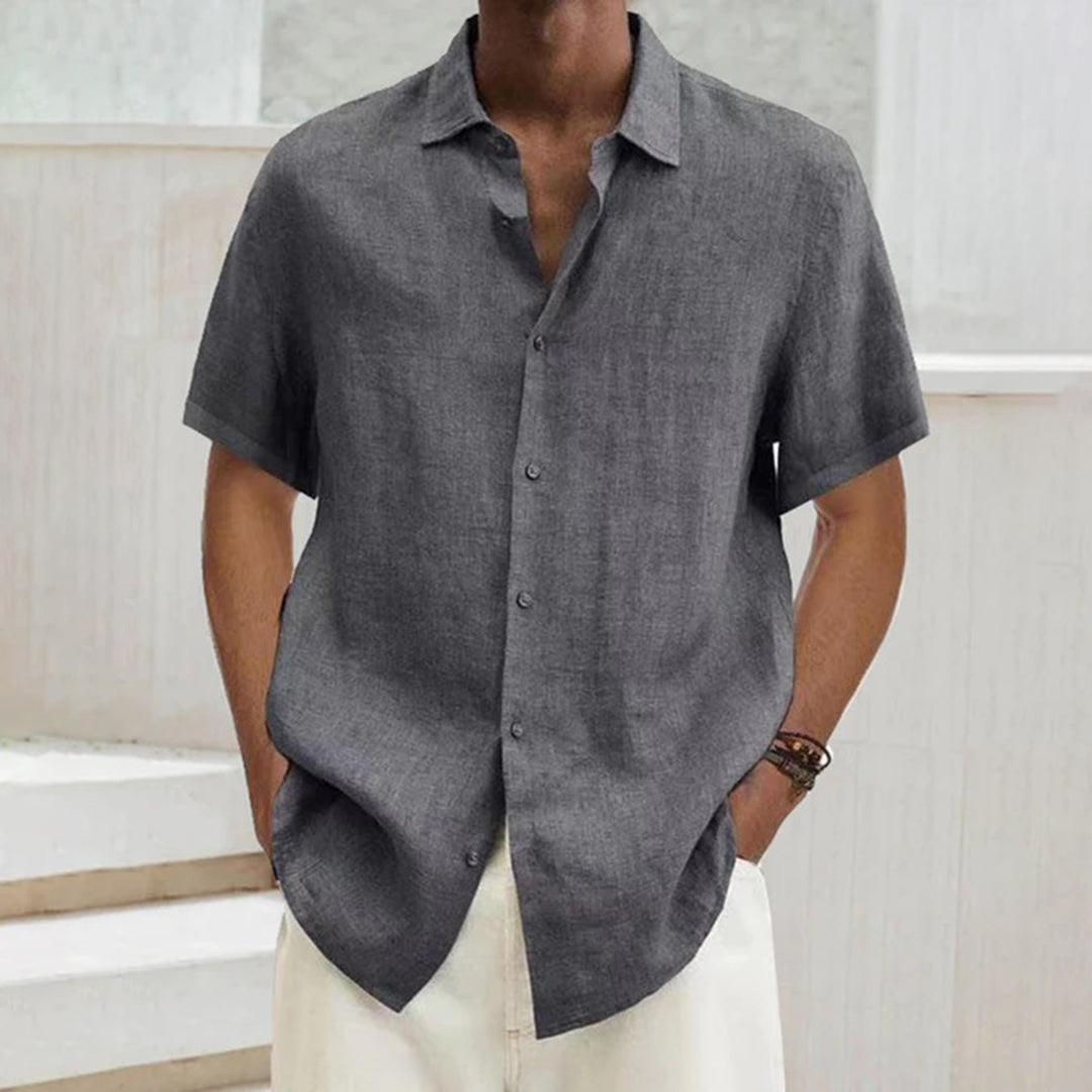 Polo para hombre de algodón y lino – Noah
