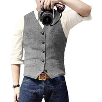 Stilfuld denimvest til herrer - Mason