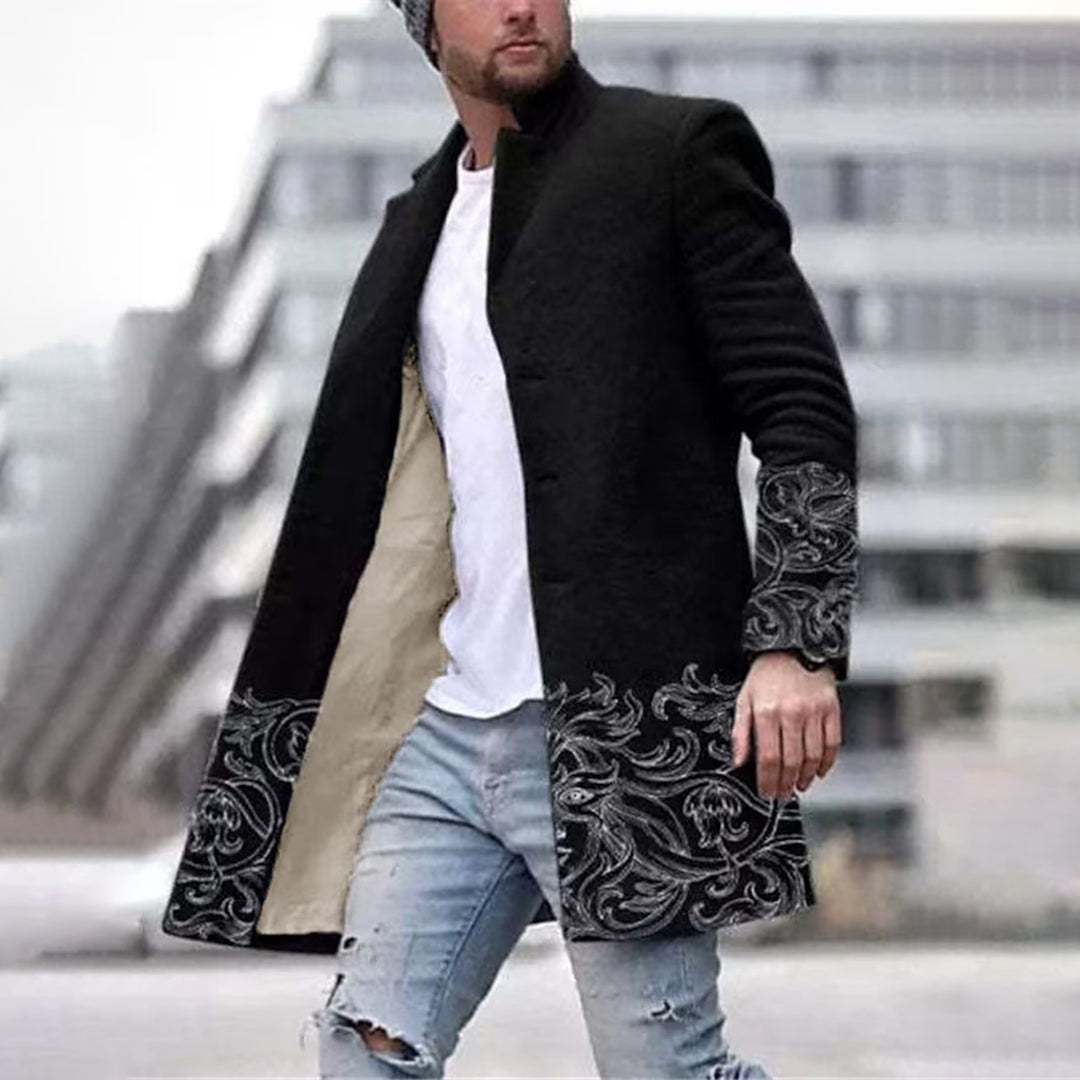 Fashionable men's coat with unique pattern - Laurent
