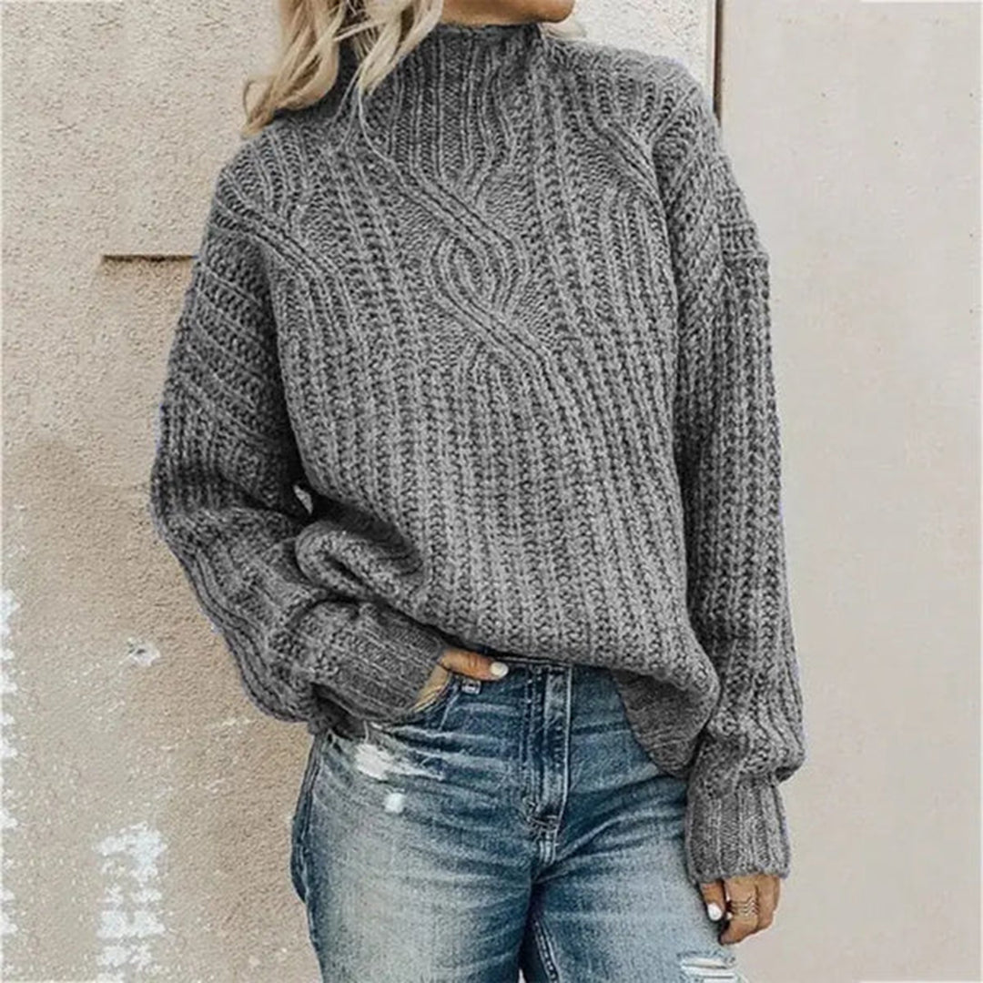 Comfortable knitted sweater for women - Lily