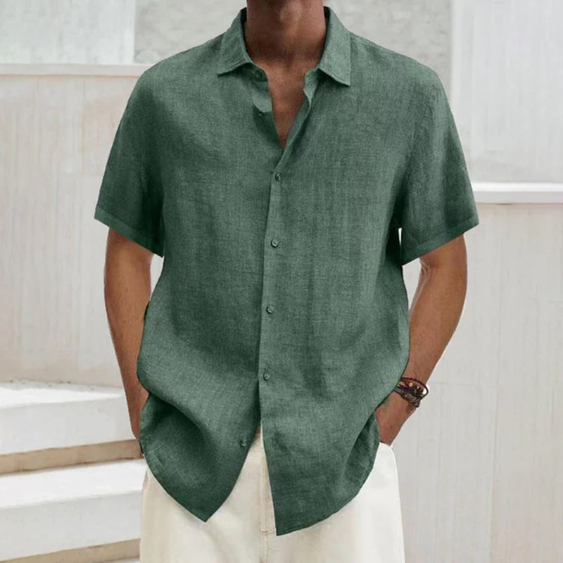 Polo para hombre de algodón y lino – Noah