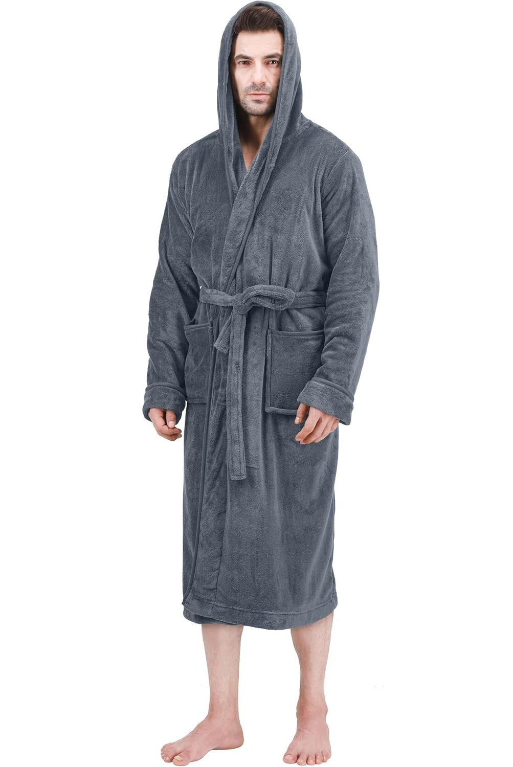 Comfortable Men's Fleece Bathrobe - Harry