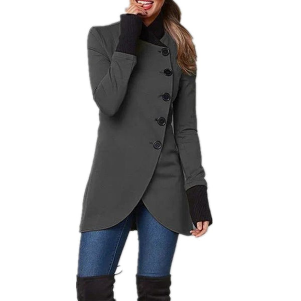 Women's Mid-Layer Jacket with Asymmetric Closure – Isabella