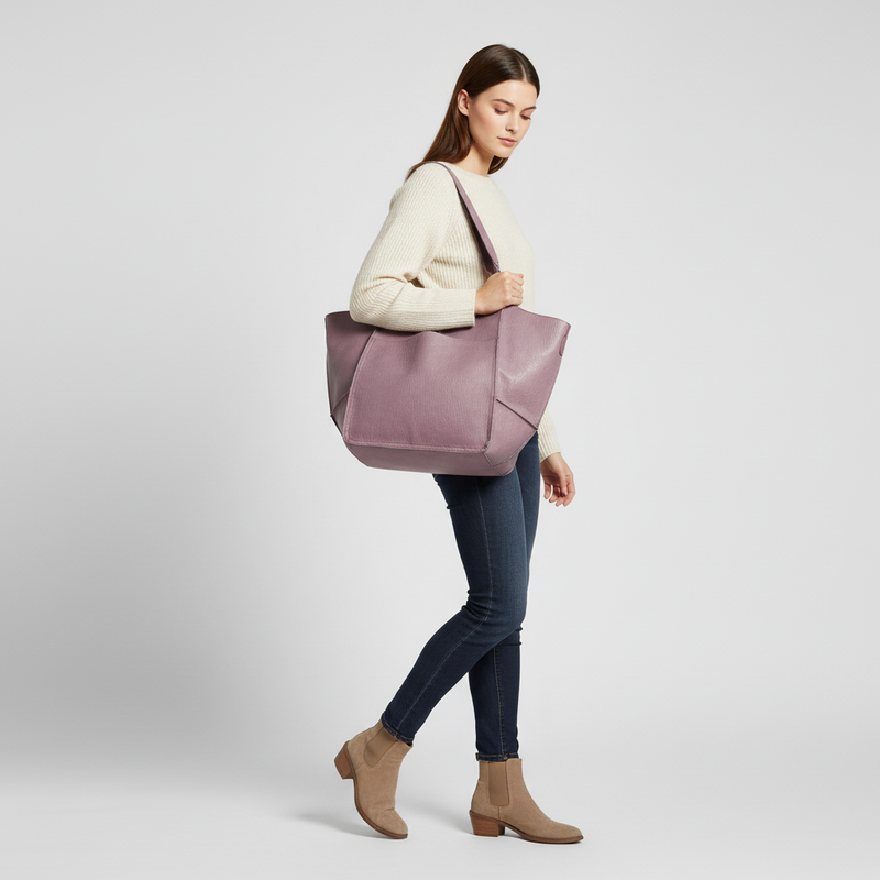Große Vegane Ledertasche - FlexiCarry