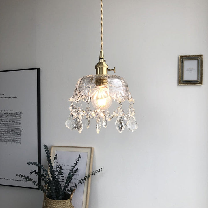 Stylish Crystal Pendant Lamp – Elara