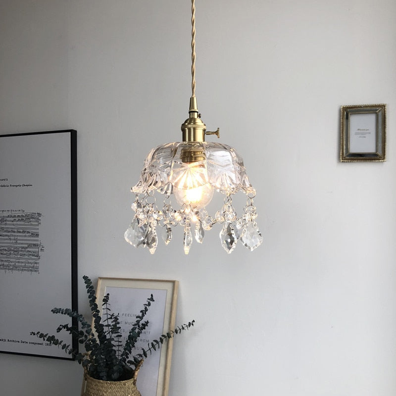 Stylish Crystal Pendant Lamp – Elara