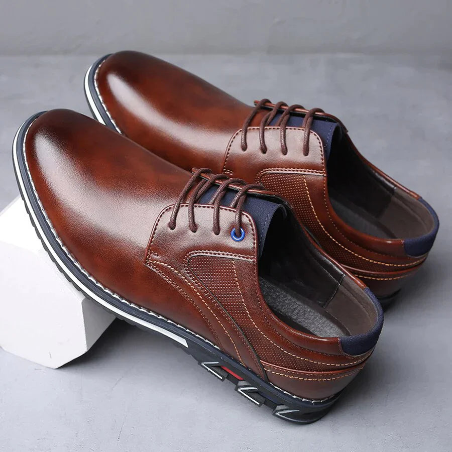 Orthopädische Leder Herrenschuhe – Finn