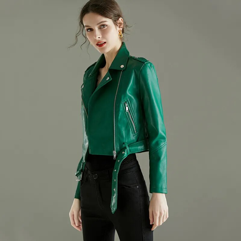 Vegan Women's Leather Jacket – Alivra Autumn Edition