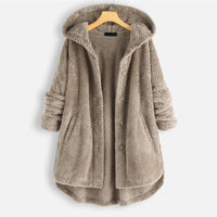 Trendy Cut Fleece Jacket with Hood - FleeceLux