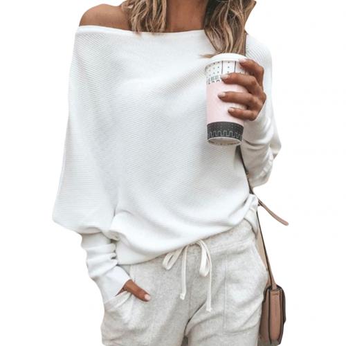 Trendy Off-Shoulder Knit Women's Sweater - Sophie