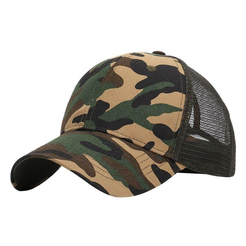 Trendige Damen Baseballcap mit Zopfloch & Klettverschluss – Leona (1+1 GRATIS Aktion)