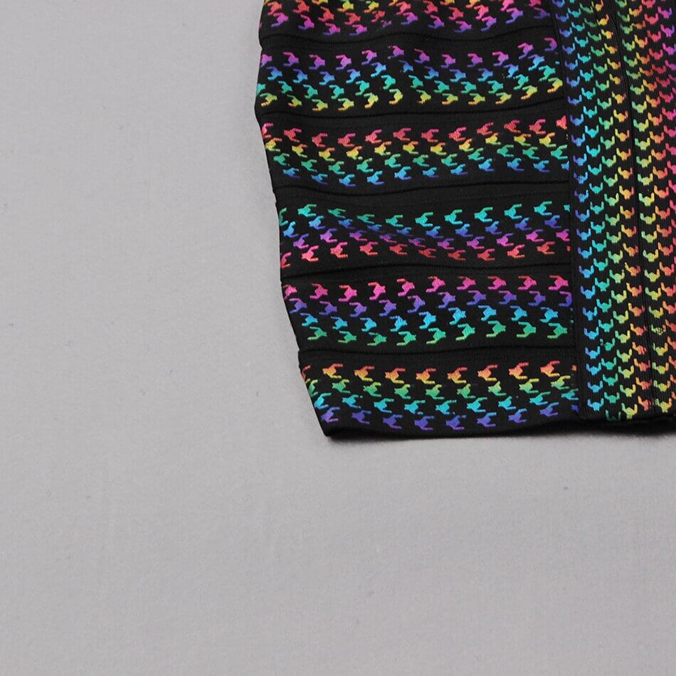Vestido minifalda bodycon a rayas de moda para mujer – Liana