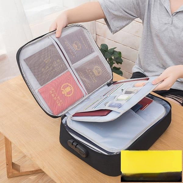 Lockable Waterproof Document Storage Box – Buy 1, Get 1 FREE Multi-layer Travel Case