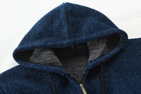 Mid-length wool hoodie for men - Luca