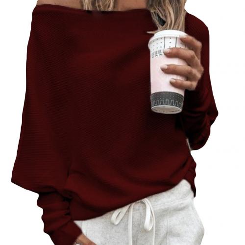 Trendy Off-Shoulder Knit Women's Sweater - Sophie