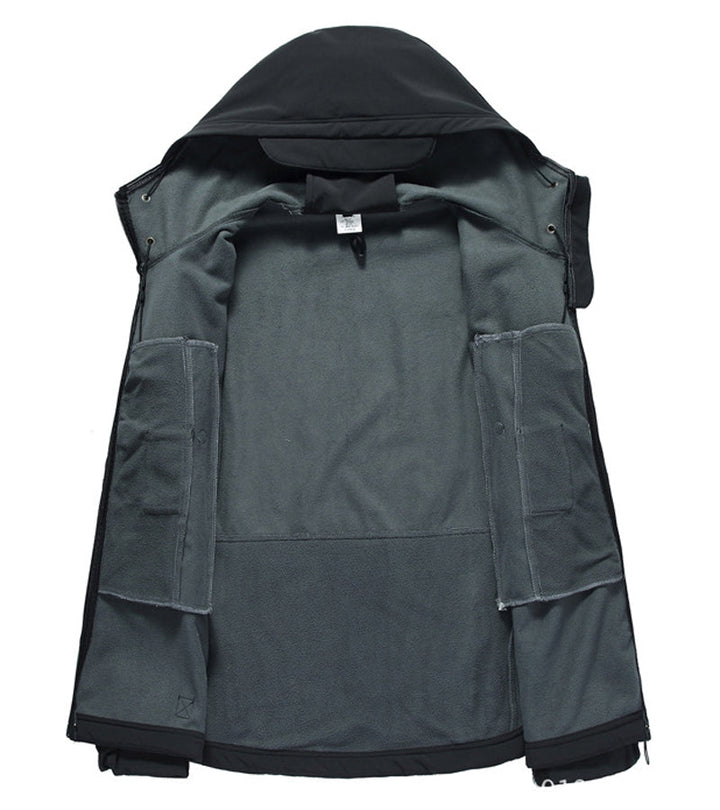 Men's Tactical Waterproof Windproof Softshell Jacket with Hood - Kai
