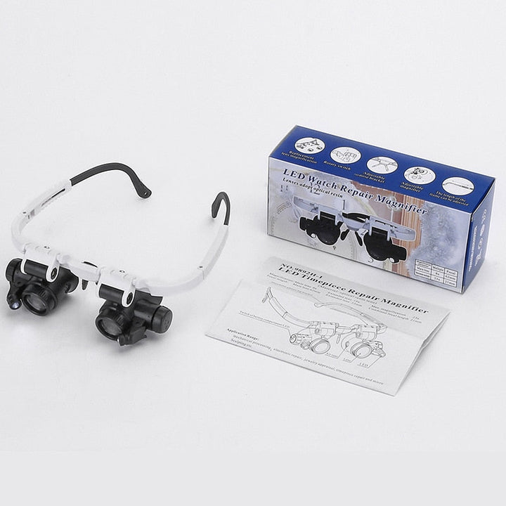 HD Lesebrille mit LED-Beleuchtung und wechselbaren Gläsern - Optiview