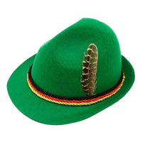 Bavarian Felt Hat with Feather (Unisex) – Traditional Hat Oktoberfest 2025