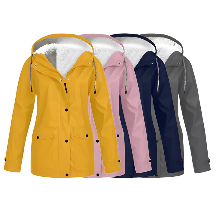 Fleece-Lined Women's Rain Jacket - WarmWarder