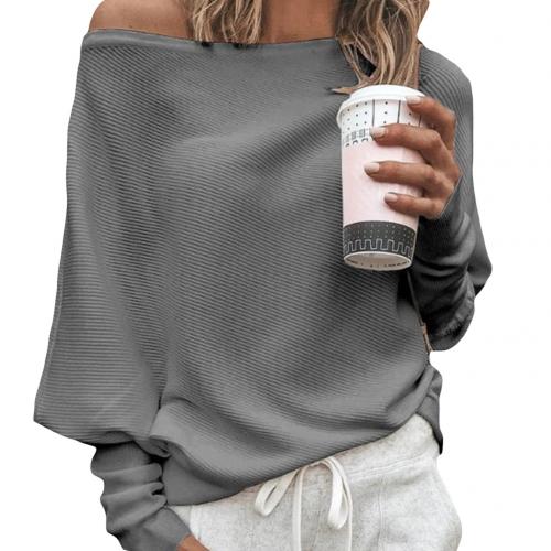 Trendy Off-Shoulder Knit Women's Sweater - Sophie