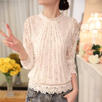 Blusa de punta con mangas largas – Amira Encanto de otoño