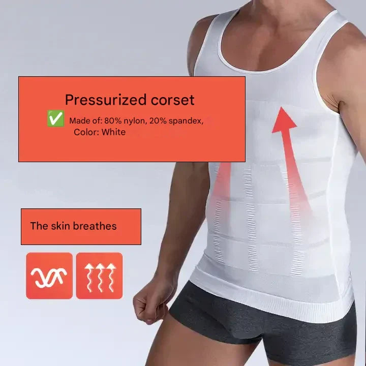 Corrective men's shirt with shaping effect – Noah