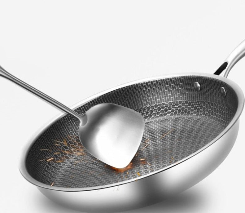 Ridsefast rustfri stålpande med non-stick belægning – ProCook Elite