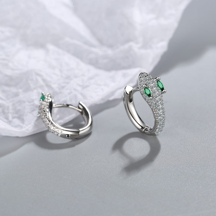 Pendientes de serpiente de plata de ley 925 – Leila