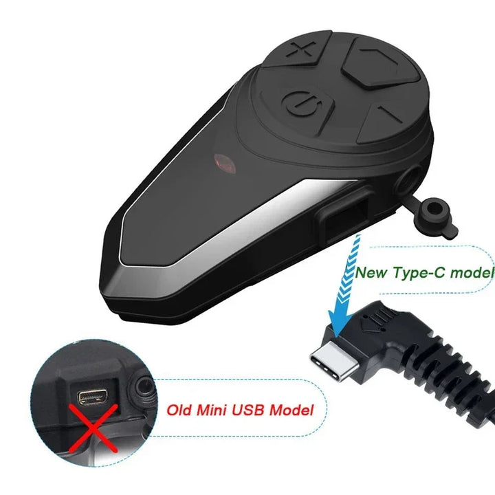 Motorcycle Helmet Bluetooth Intercom with FM & 1000 m Range – RoadLink S3