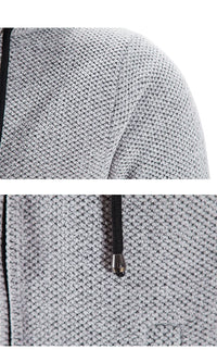 Mid-length wool hoodie for men - Luca
