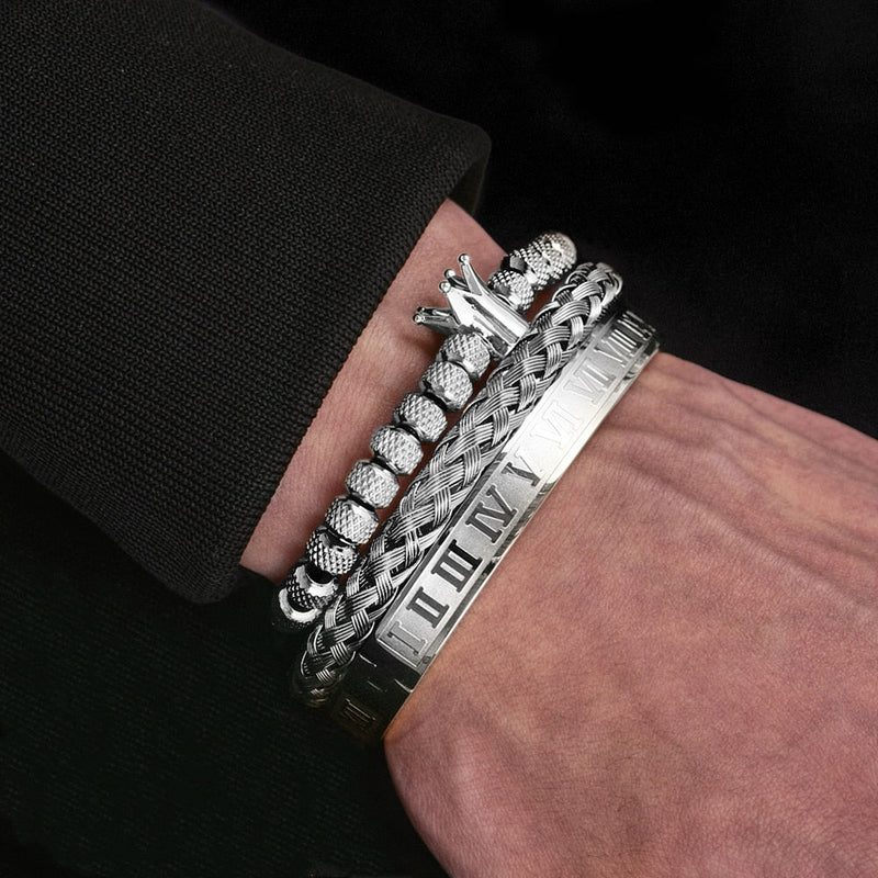Luxe herrearmbåndsett – Julius