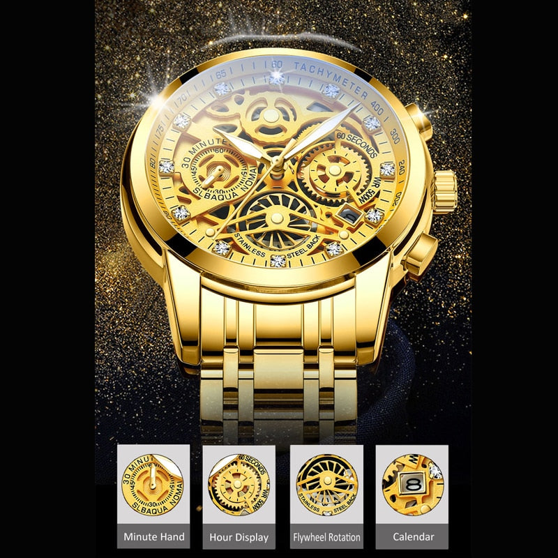 Skeleton men's wristwatch – Eclipse