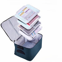 Lockable Waterproof Document Storage Box – Buy 1, Get 1 FREE Multi-layer Travel Case
