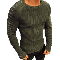 Men's knitted sweater with stripe details – Lukas autumn edition