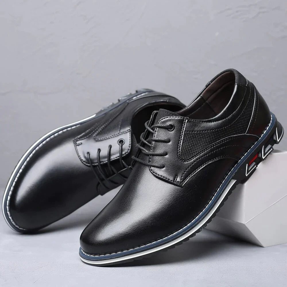 Orthopädische Leder Herrenschuhe – Finn