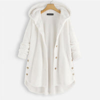 Trendy Cut Fleece Jacket with Hood - FleeceLux