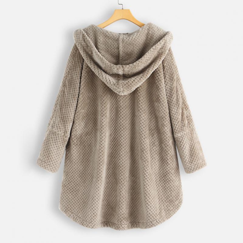 Trendy Cut Fleece Jacket with Hood - FleeceLux