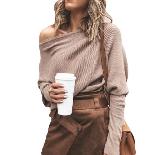 Trendy Off-Shoulder Knit Women's Sweater - Sophie