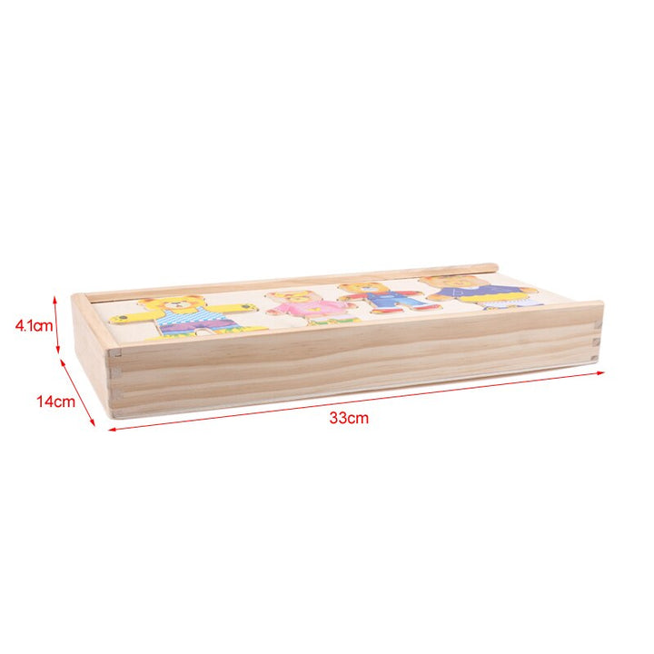 Juego de mesa de cubos de madera - RekenRijk