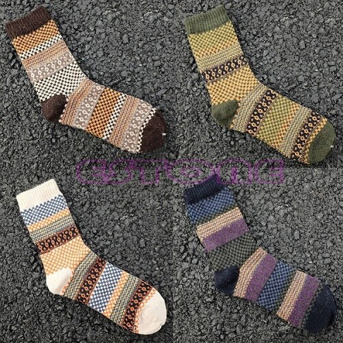 4-piece set vintage autumn socks – Northern Light