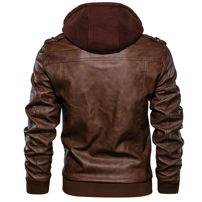 Men's Motorcycle Jacket Made of Faux Leather – Dane