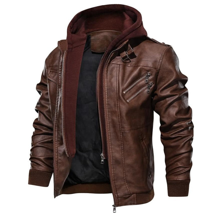Men's Motorcycle Jacket Made of Faux Leather – Dane